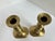 Antique Victorian Brass Beehive Candlestick Holders | a Pair For Sale - Image 4 of 11