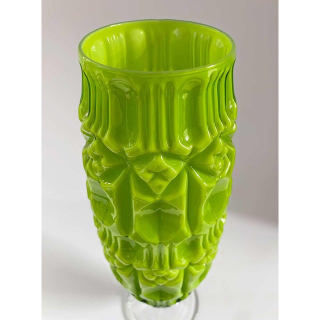 MidCentury Italian Green Glass Vase Chairish