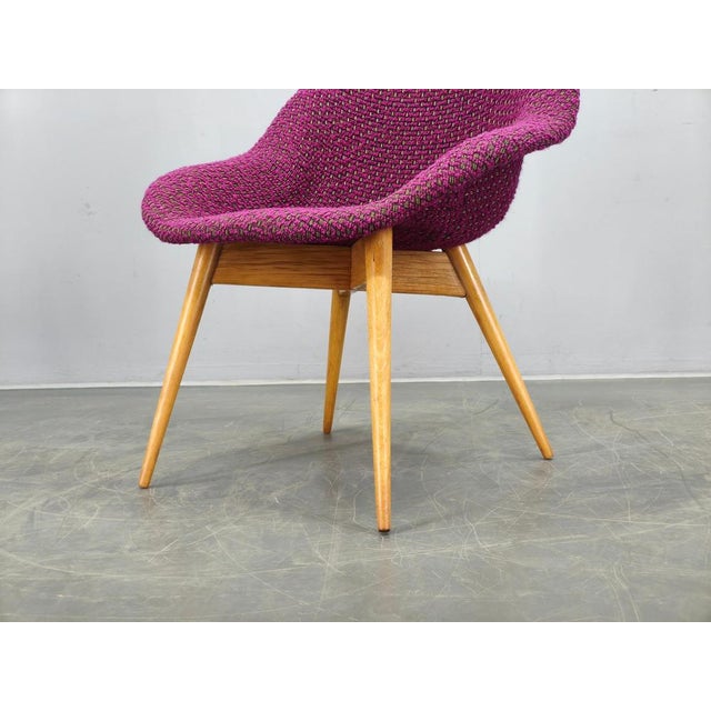 Shell Lounge Chair by Miroslav Navratil, Former Czechoslovakia, 1960s For Sale - Image 9 of 12