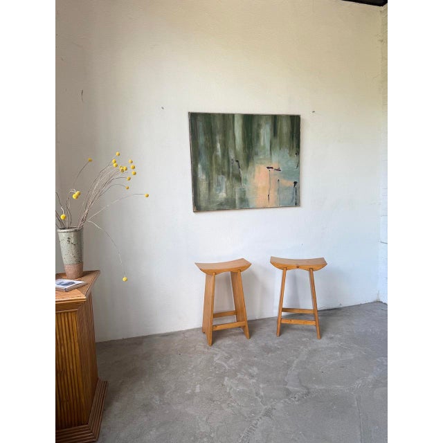 JF Caron, Abstract Water Lilies, 20th Century, Painting on Canvas For Sale - Image 11 of 18