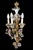 Gilt Bronze Sconces with Porcelain Flowers, 1830, Set of 4 For Sale - Image 4 of 12