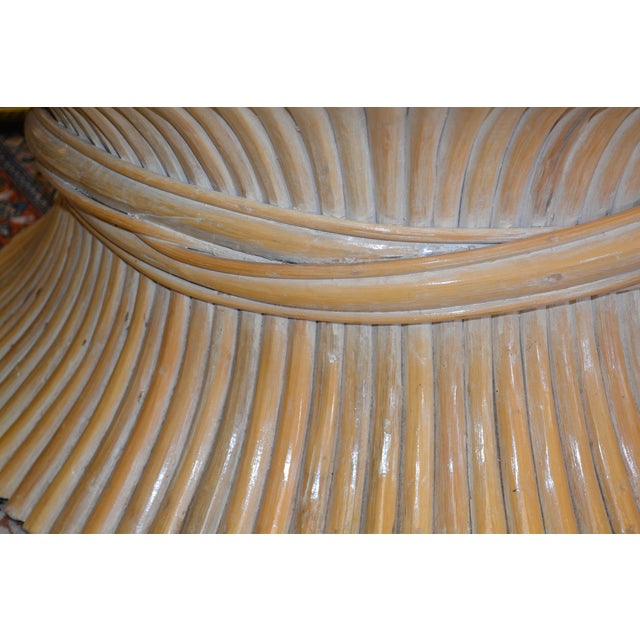 1950s McGuire Style Sheaf of Wheat Mid Century Modern Golden Bamboo ...