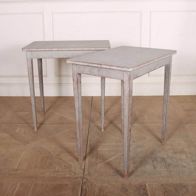 Swedish Side Tables, 1890s, Set of 2 For Sale - Image 6 of 9