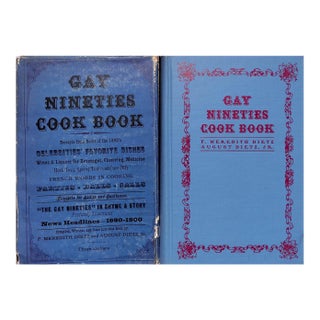 "Gay Nineties Cook Book" 1946 Dietz, F. Meredith and August Jr. For Sale