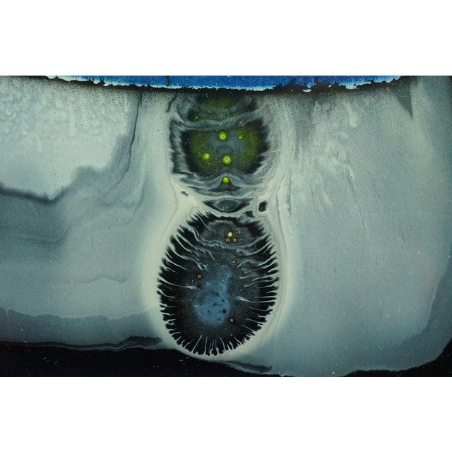 Luis Guevara Moreno, Abstract-Surrealist Oil Lamps, Mixed Media Painting, 1970s For Sale - Image 12 of 18