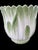 Ceramic 1995 Tiffany & Co. Italian Green & White Leaf Ceramic Cachepot Planter For Sale - Image 7 of 13