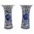Pair of C. 1800 Delft Blue and White Vases For Sale