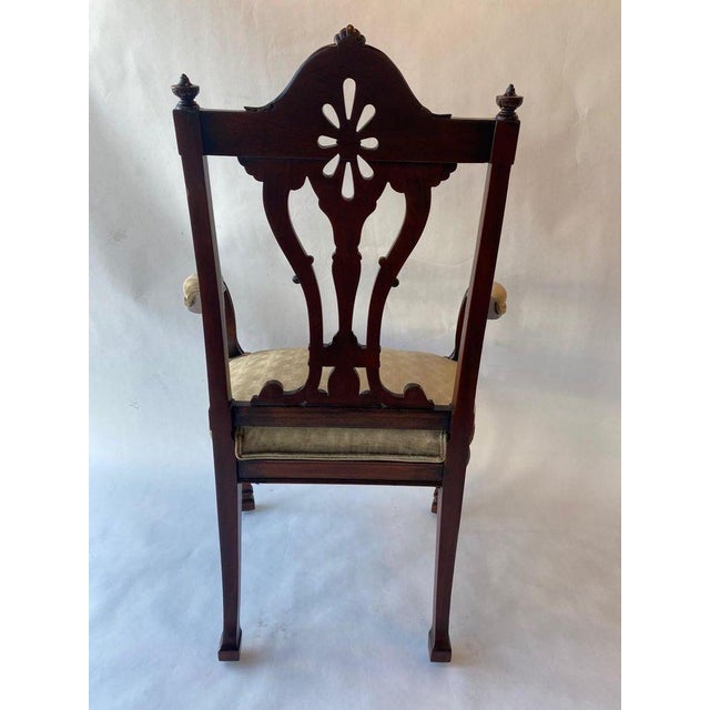 19th Century English Edwardian Mahogany Dining Chairs- Set of 12 For Sale - Image 11 of 12