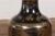 Black Lacquer and Gold Leaf Underlay Chinese Altar Vase with Scalloped Top For Sale - Image 9 of 13