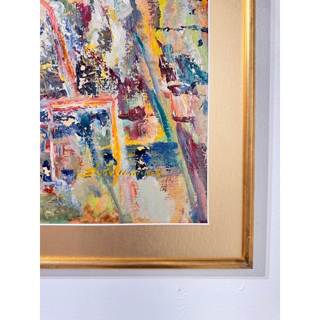 Mid-Century Expressionist Oil Painting of Seated Woman, Signed Schoonmaker For Sale - Image 11 of 12