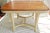 Solid oak and cherry French Country dining table freshly finished in Annie Sloan paint and distressed waxed base, 7 coats...