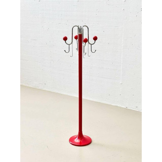 Mid-Century Modern Wardrobe in Red from LHT Bologna, 1980s For Sale - Image 9 of 13