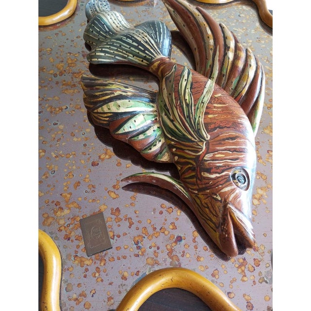Mirror Sculpture with Fish by Mauro Pieroni, 1970s For Sale - Image 11 of 13