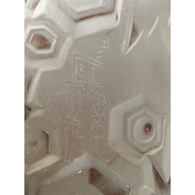 1920s Vintage French Art Deco Frosted Glass Table Lamp by Muller Frères Lunéville C. 1920 For Sale - Image 5 of 13
