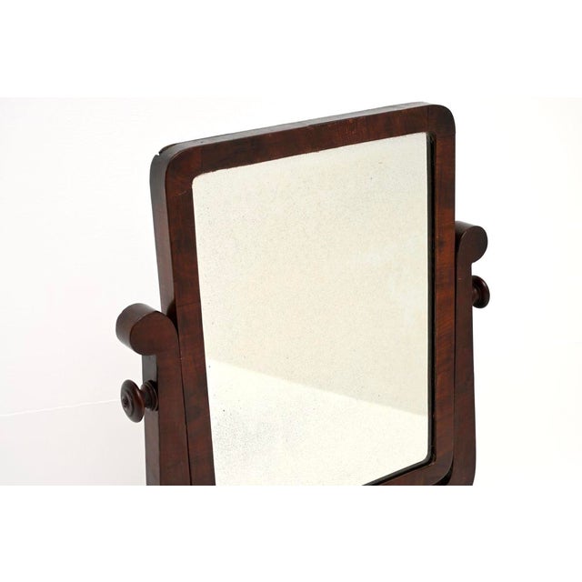Mid 19th Century Antique Victorian Marble Table Top Vanity Mirror, 1840 For Sale - Image 5 of 9