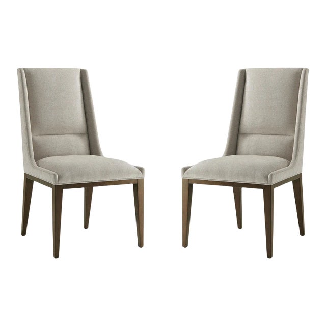Two Upholstered Dining Side Chairs For Sale
