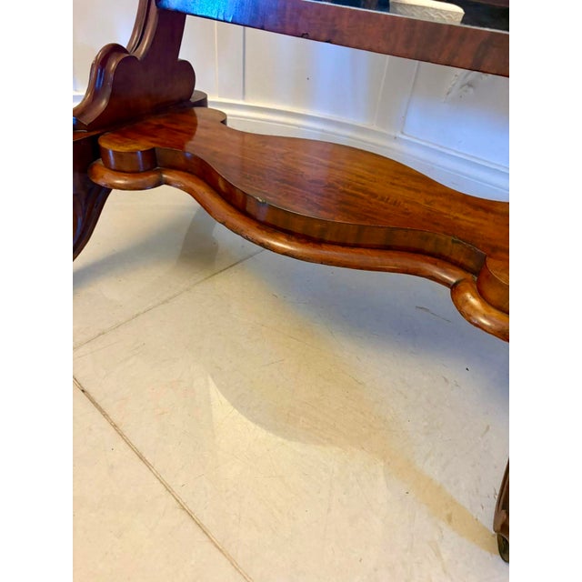 Antique Victorian Mahogany Cheval Mirror, 1860s For Sale - Image 6 of 8