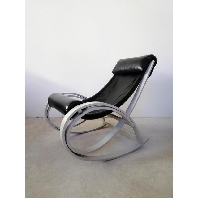 Gae Aulenti Sgarsul Rocking Chair attributed to Gae Aulenti for Poltronova, 1970s For Sale - Image 4 of 18