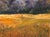 Textile Nancy Paris Pruden "Sunset at The Horse Barn" Contemporary Naturalistic Pastoral Landscape Painting, 2020s For Sale - Image 7 of 11