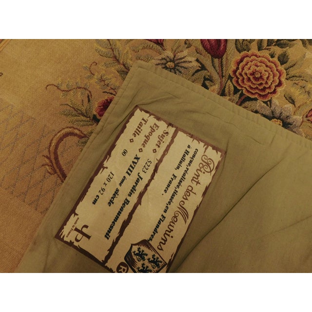 1980s French Wall Hanging Tapestry For Sale - Image 10 of 11