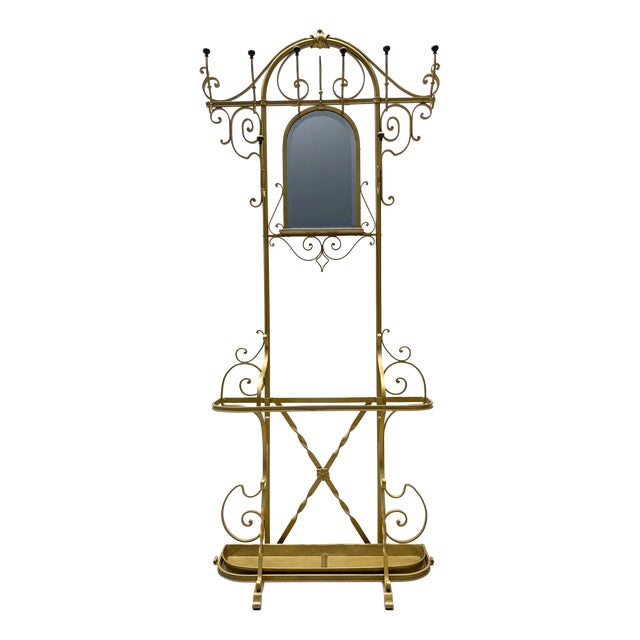 Cold-Forged Iron Wardrobe from G. Fluss, 1956 For Sale