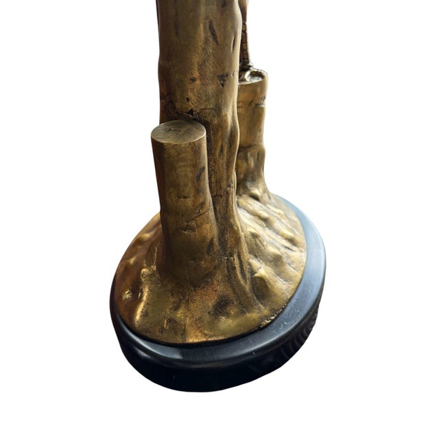Marbro Brass Peacock Table Lamp, 1950 For Sale - Image 10 of 17
