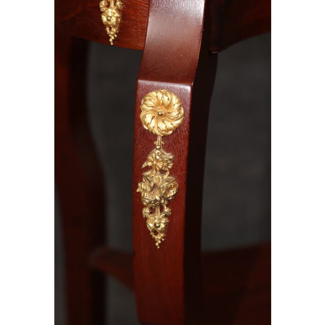 Early 20th Century Bronze Mounted Mahogany French Louis XV French End Table For Sale - Image 10 of 11