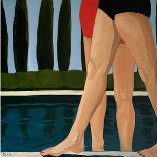 "Cypress", New Modern Oil Painting by Jennifer Hohlfelder For Sale