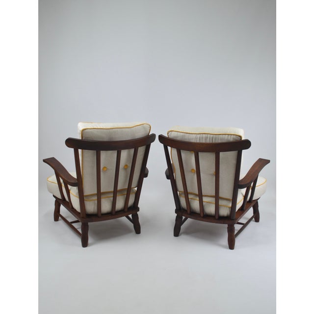 Mid-Century Modern Set of Mid-Century Armchairs, 1950s For Sale - Image 3 of 14