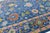 Vibrant Cobalt Blue Hand-Knotted Modern Oushak Style Area Rug With Jewel Tones For Sale - Image 4 of 12