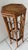 Vintage Mid Century Bamboo Tortoise Shell Plant Stand Drink Table For Sale In Miami - Image 6 of 7
