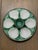 Antique 1920s French Longchamp Majolica Green and White Oyster Plate For Sale - Image 12 of 13