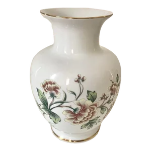 Botanical Porcelain Vase From Europe