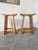 Japanese Style Pine Stools, Scandinavia, 1950s, Set of 2 For Sale - Image 17 of 18
