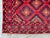 Tribal Hand-Knotted Crimson Red and Navy Blue Allover Geometric Wool Area Rug, 6'9" X 4'10" For Sale - Image 3 of 11