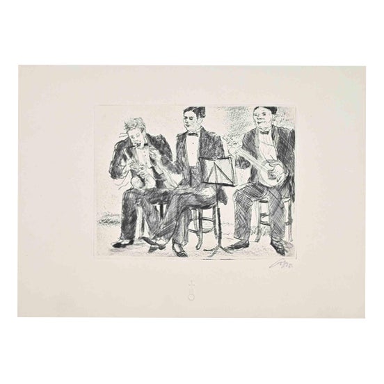 Fritz Heinsheimer, Jazzcombo, 1925, Etching For Sale