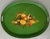 Antique 19th Century French Tole Serving Tray With Mid-Century Decal For Sale - Image 4 of 12