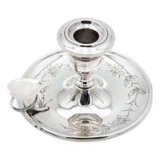 Silver Paddle with Floral Motifs For Sale