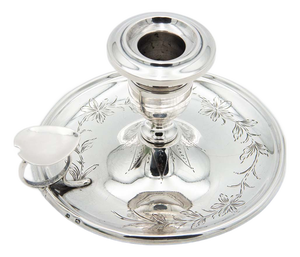 Silver Paddle with Floral Motifs