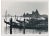 Gondolas and Skyline, Italy, 1950s, Black & White Photograph For Sale