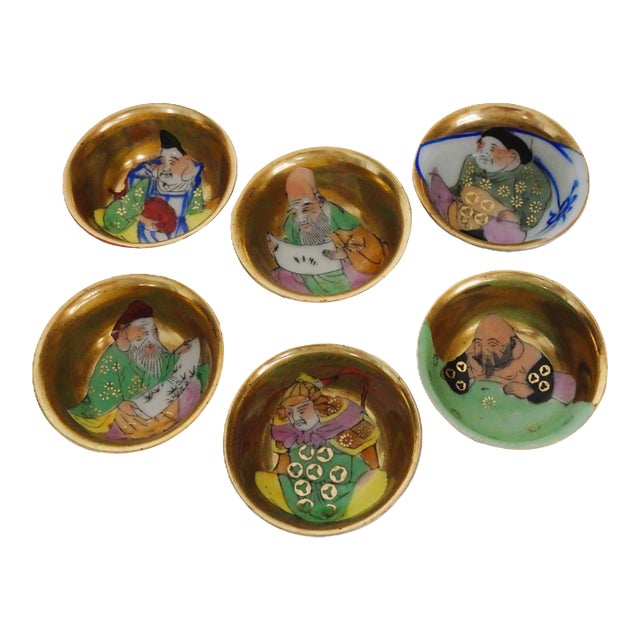 1920s Japanese Porcelain Sake Cups For Sale