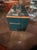 Modern Murano Glass and Brass Cabinet in Peacock Plume Green For Sale In Dallas - Image 6 of 6
