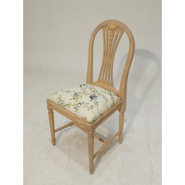 Wood Gustavian Beech Chair, 2010s For Sale - Image 7 of 10