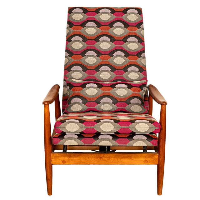 Mid Century Modern Teak Arm Chair Rocker Recliner Arnt Lande Stokke Mobler 1960 For Sale - Image 12 of 12