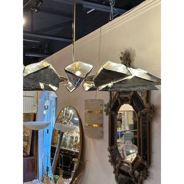 Glass Murano Helicopter Chandelier For Sale - Image 7 of 7