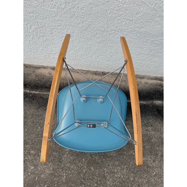 2000 - 2009 Eames Rocking Chair by Charles and Ray Eames for Herman Miller | Mid Century Modern Rar Chair | Molded Plastic Rocker For Sale - Image 5 of 12