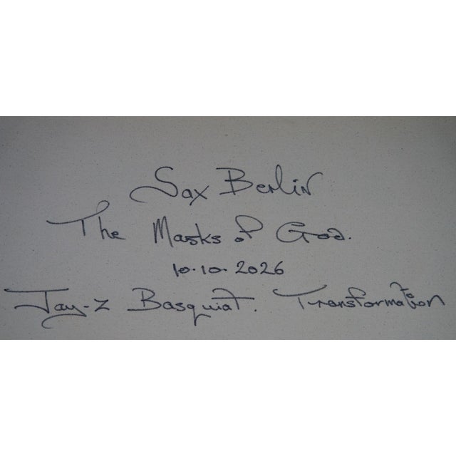 2020s Jay-Z Basquiat. Transformation: The Masks of God by Sax Berlin For Sale - Image 5 of 6