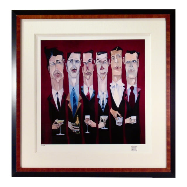 Michael Todd White Untitled (Personages Drinking) 2 C.2005 Reproduction Print For Sale