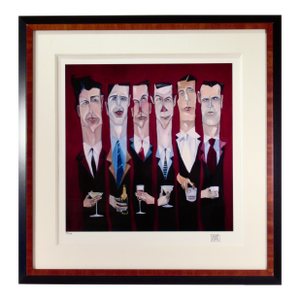 Michael Todd White Untitled (Personages Drinking) 2 C.2005 Reproduction Print