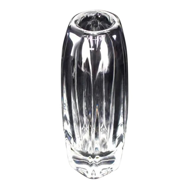 Vintage Swedish Kosta Crystal Vase For Sale